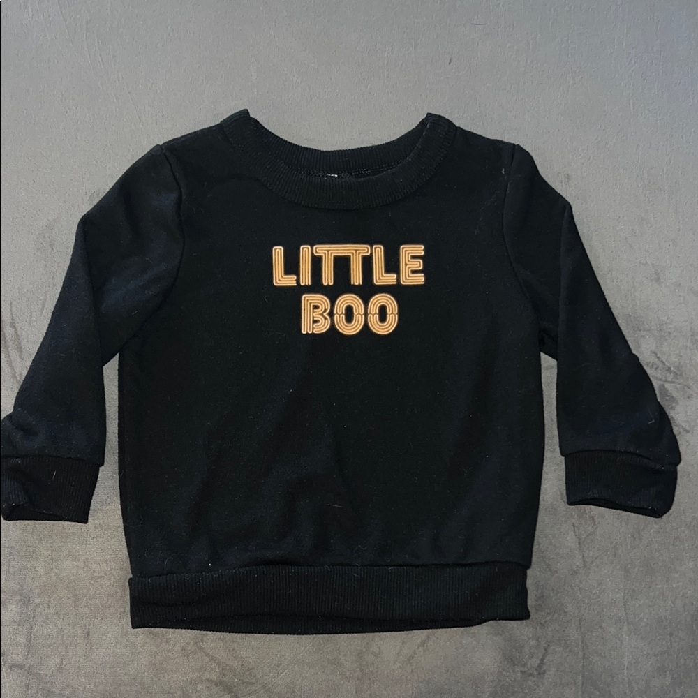 Little Boo Black Toddler Sweatshirt